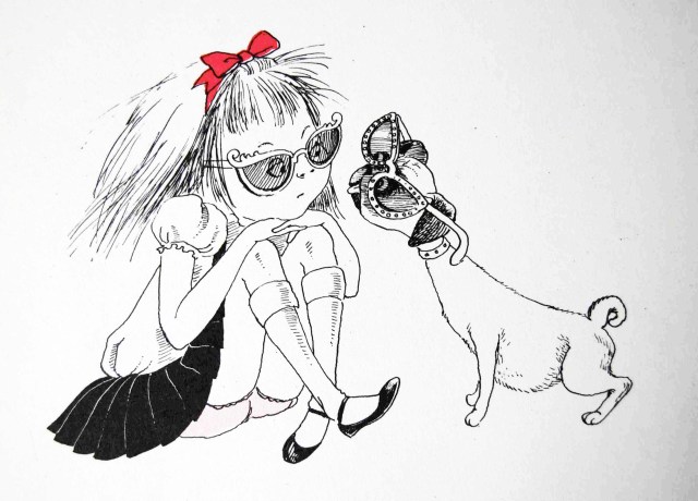 To reward you for reading the footnotes, here is a picture of Eloise and Weenie. 