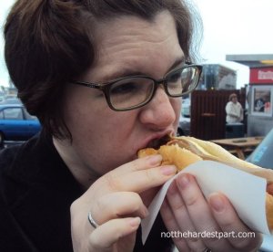 Hotdog-Eating Emily is essentially Napoleon Dynamite. 
