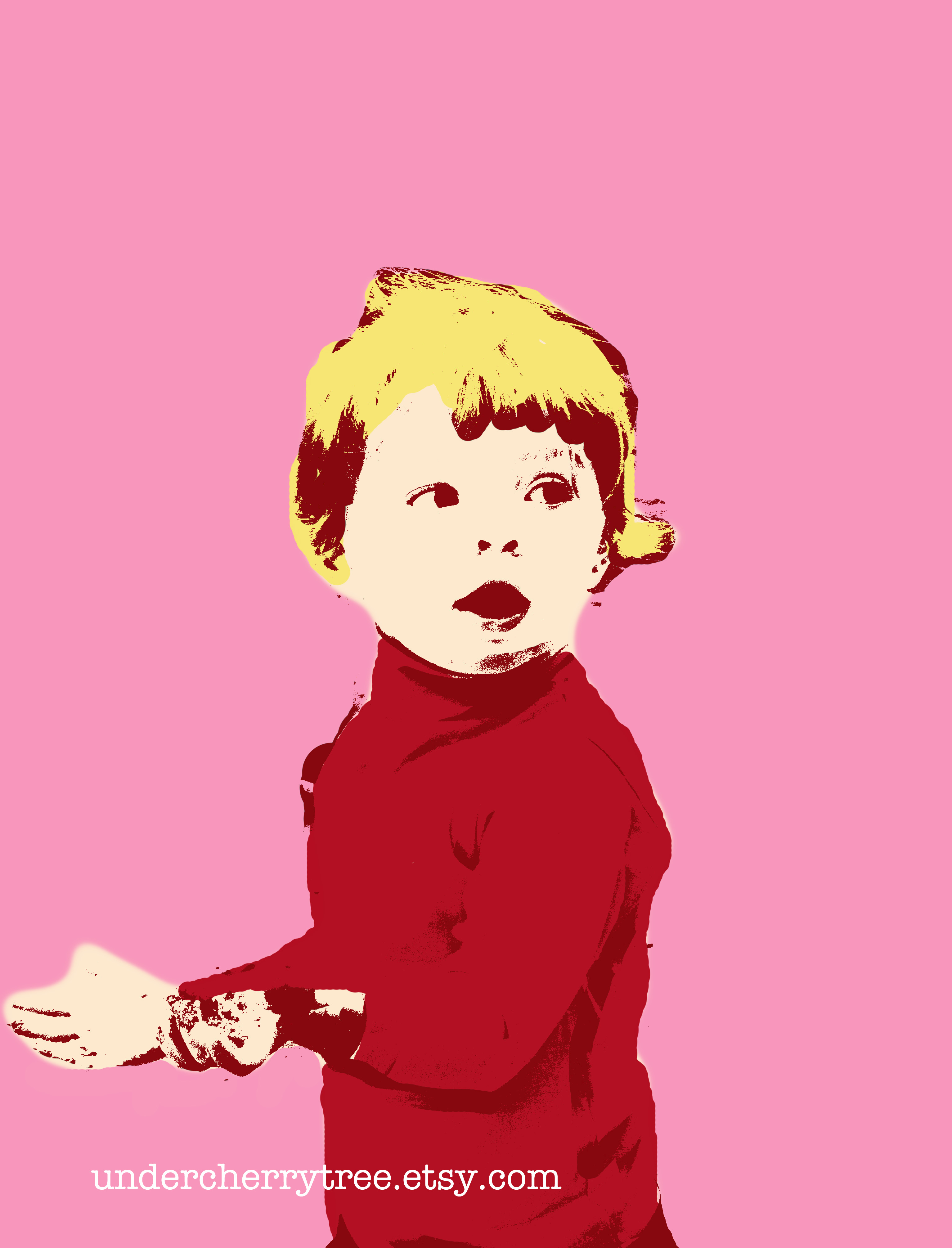 Under Cherry Tree pop art