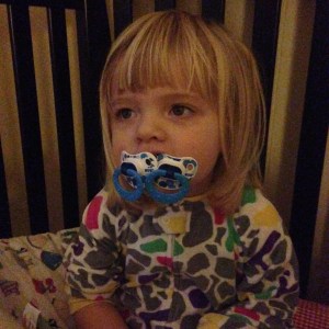 Upon telling her to remove one pacifier from her mouth, Cee promptly inserted another, thus eliciting I-can't-evens from both me and my husband.