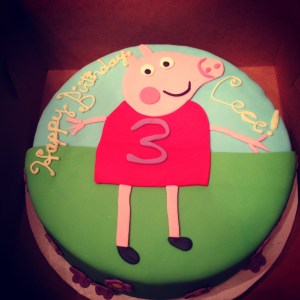 Peppa Pig birthday cake